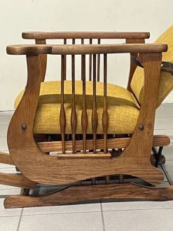 Best Pamono Antique Rocking Chair, 1890s