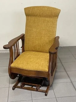 Best Pamono Antique Rocking Chair, 1890s