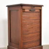 Pamono Antique Roller Door Cabinet in Oak, 1890s> Cabinets & Wardrobes