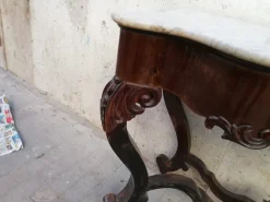 New Pamono Antique Rosewood Console Tables, Set of 2