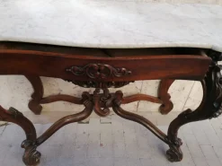 New Pamono Antique Rosewood Console Tables, Set of 2