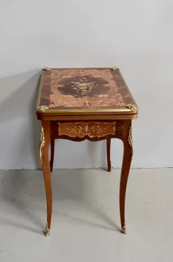 Pamono Antique Rosewood Game Table><noscript><img width=