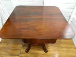 Pamono Antique Rosewood Games Table with Fold Over Lid><noscript><img width=