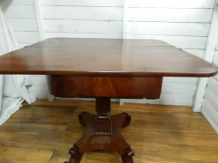 Pamono Antique Rosewood Games Table with Fold Over Lid><noscript><img width=