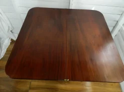 Pamono Antique Rosewood Games Table with Fold Over Lid><noscript><img width=