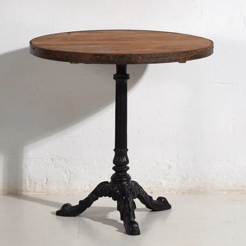 New Pamono Antique Round Garden Table, 1920s