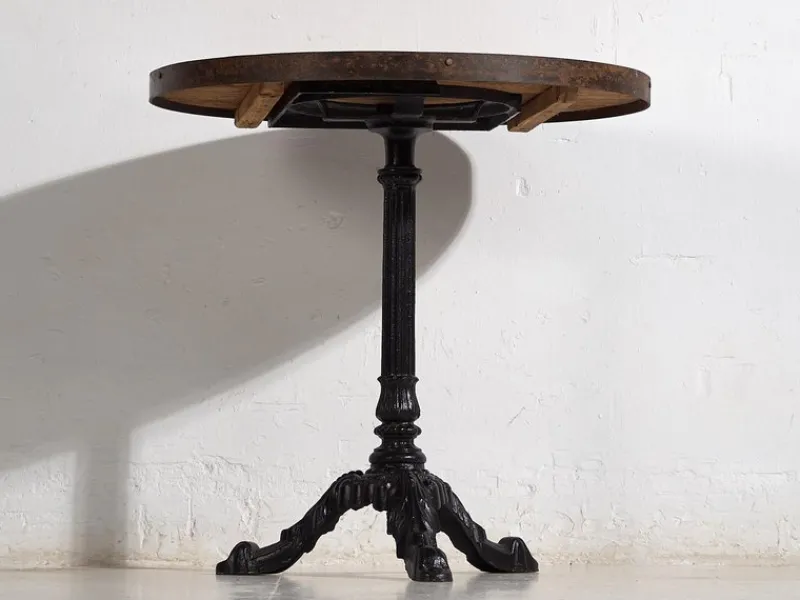 New Pamono Antique Round Garden Table, 1920s
