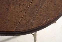 Outlet Pamono Antique Round Metal Outdoor Table, France, 1900s