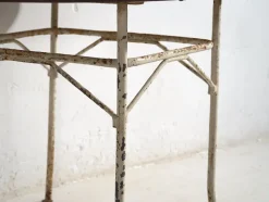 Outlet Pamono Antique Round Metal Outdoor Table, France, 1900s