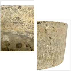 Pamono Antique Round Stone Planter><noscript><img width=