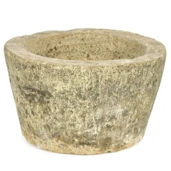 Pamono Antique Round Stone Planter> Planters And Jardiniere