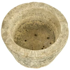 Pamono Antique Round Stone Planter> Planters And Jardiniere