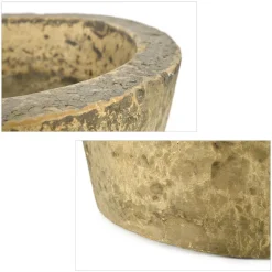 Pamono Antique Round Stone Planter><noscript><img width=