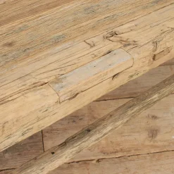 Pamono Antique Rustic Elm Coffee Table, 1920s><noscript><img width=