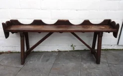 Pamono Antique Rustic Oak Bench, 1800s> Benches