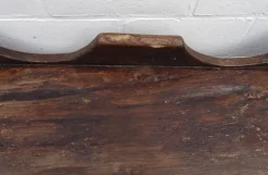 Pamono Antique Rustic Oak Bench, 1800s><noscript><img width=