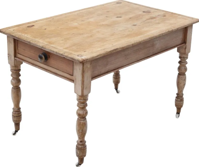 Pamono Antique Rustic Pine Dining Table, 1800s> Dining Tables & Sets
