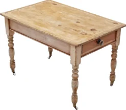 Pamono Antique Rustic Pine Dining Table, 1800s><noscript><img width=