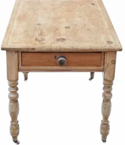 Pamono Antique Rustic Pine Dining Table, 1800s><noscript><img width=