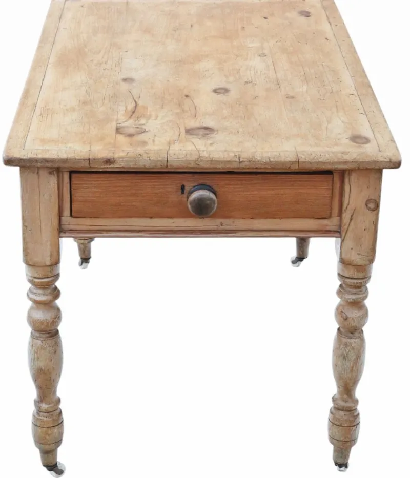 Pamono Antique Rustic Pine Dining Table, 1800s> Dining Tables & Sets