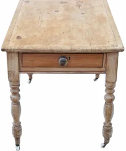 Pamono Antique Rustic Pine Dining Table, 1800s><noscript><img width=