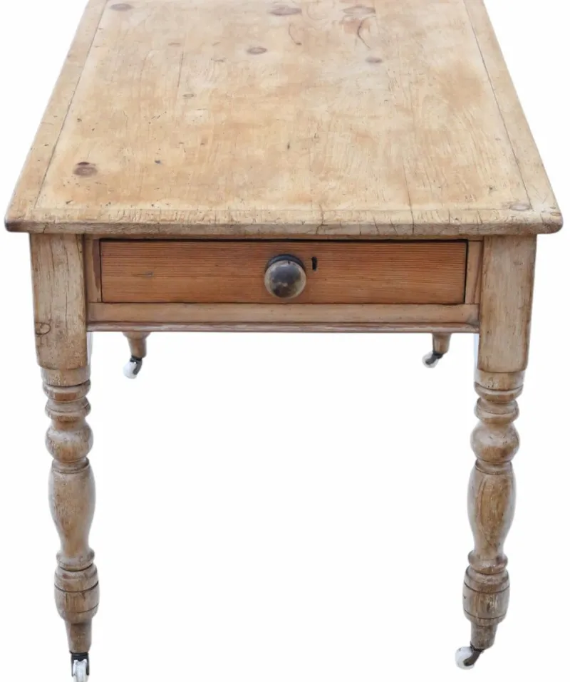 Pamono Antique Rustic Pine Dining Table, 1800s> Dining Tables & Sets