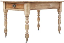Pamono Antique Rustic Pine Dining Table, 1800s><noscript><img width=