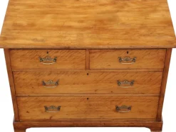 Pamono Antique Satin Walnut Chest of Drawers, 19th Century><noscript><img width=