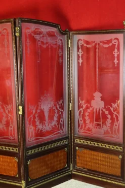 Clearance Pamono Antique Screen in Glass