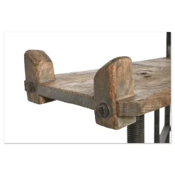 Pamono Antique Sculptor's Worktable in Wood & Metal><noscript><img width=