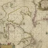 Pamono Antique Sea Chart of Hudson Bay and Arctic Canada by Van Keulen, 1681> Wall Decor