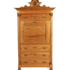 Pamono Antique Secretaire in Softwood, 1880> Secretaires