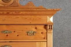 Pamono Antique Secretaire in Softwood, 1880><noscript><img width=