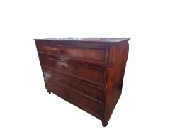 Pamono Antique Secretaire with Drop-Leaf Top Drawer and Internal Drawers in Briar Root, 1890