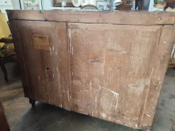 Pamono Antique Secretaire with Drop-Leaf Top Drawer and Internal Drawers in Briar Root, 1890