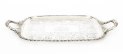 New Pamono Antique Sheffield Silver Plated Tray, 1780s