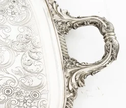 New Pamono Antique Sheffield Silver Plated Tray, 1780s