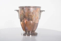 Pamono Antique Shell Ice Bucket in Silver, 1960s><noscript><img width=