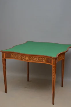 Clearance Pamono Antique Sheraton Style Card Table