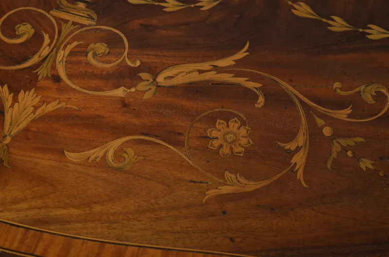 Clearance Pamono Antique Sheraton Style Card Table