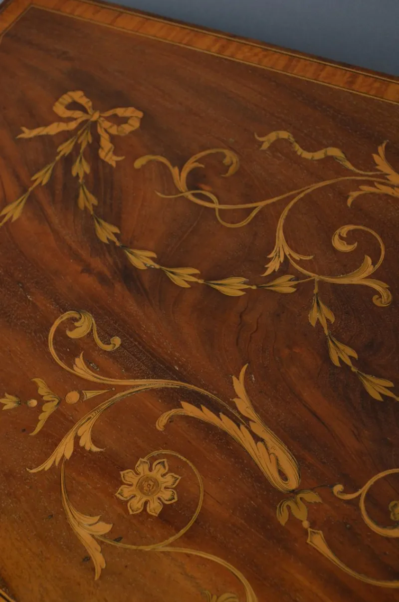 Clearance Pamono Antique Sheraton Style Card Table