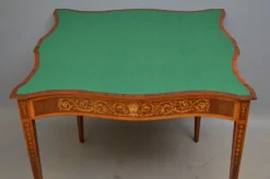 Clearance Pamono Antique Sheraton Style Card Table