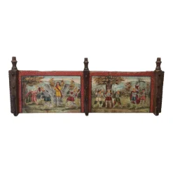 Pamono Antique Sicilian Painted Wainscot, 1800s