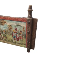 Pamono Antique Sicilian Painted Wainscot, 1800s