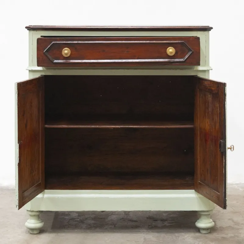 Pamono Antique Sideboard in Fir Wood, 1890s> Sideboards & Buffets