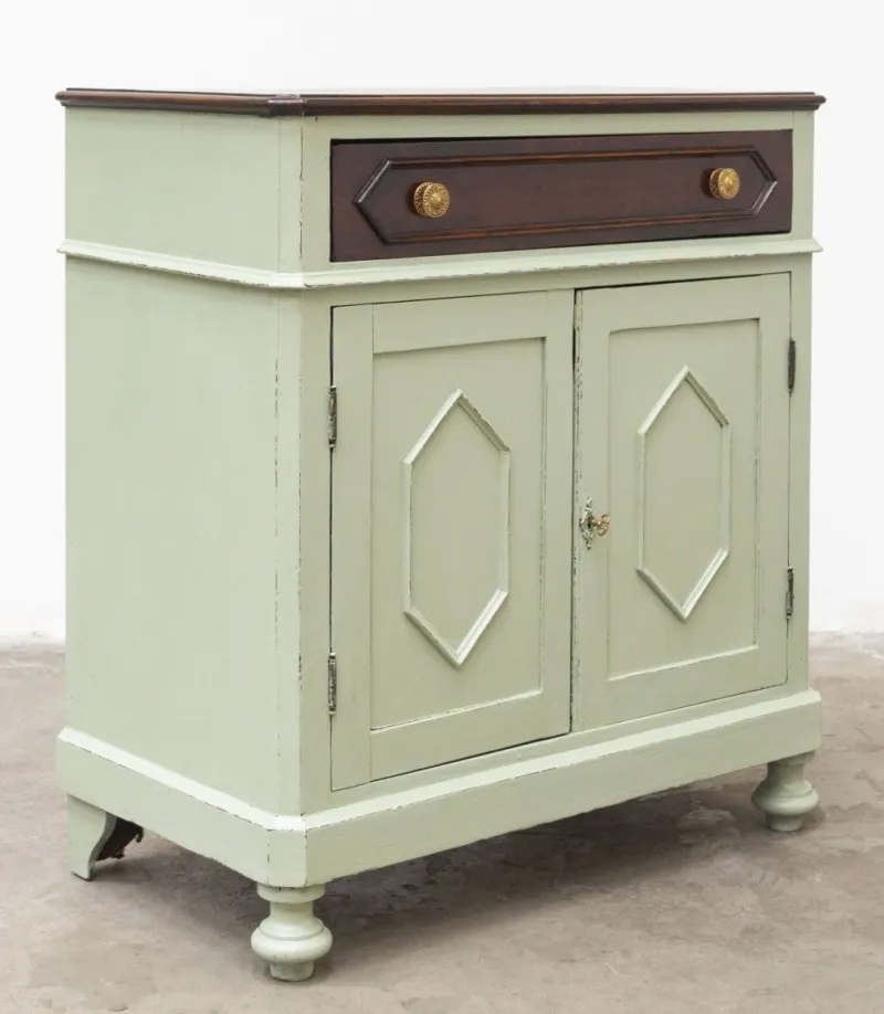 Pamono Antique Sideboard in Fir Wood, 1890s> Sideboards & Buffets