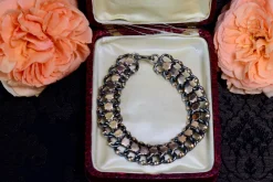 Pamono Antique Silver and Rose Gold Link Bracelet, 1890s> Bracelets