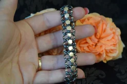 Pamono Antique Silver and Rose Gold Link Bracelet, 1890s> Bracelets