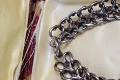 Pamono Antique Silver and Rose Gold Link Bracelet, 1890s><noscript><img width=