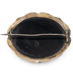 New Pamono Antique Silver Brooch with Roman Micromosaic, Late 1800s